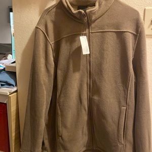 Fleece long sleeve shirt jacket